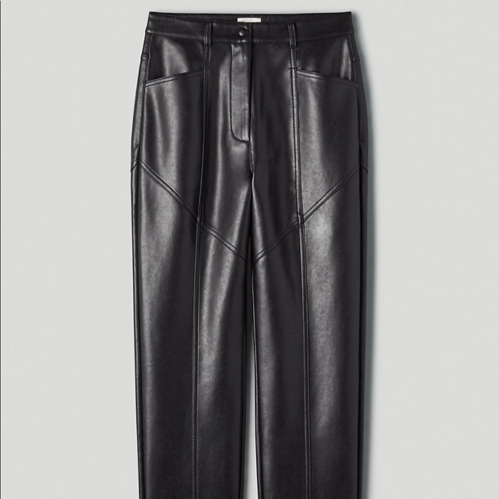 Aritzia Melina Rebel Vegan Leather Pants